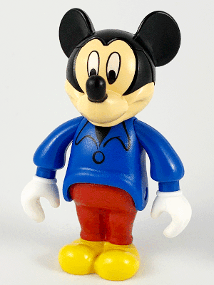 LEGO Mickey Mouse Figure with Blue Shirt Red Pants (mck002) Disney Minifigure