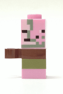 LEGO Micromob Zombie Pigman (min007) Minecraft Minifigure