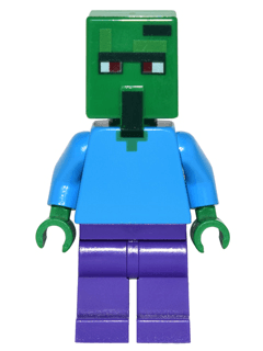 LEGO Zombie Villager (min030) Minecraft Minifigure