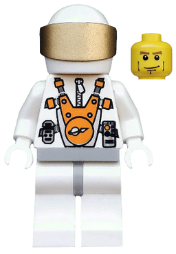 LEGO Mars Mission Astronaut with Helmet and Cheek Lines (mm012) minifigure