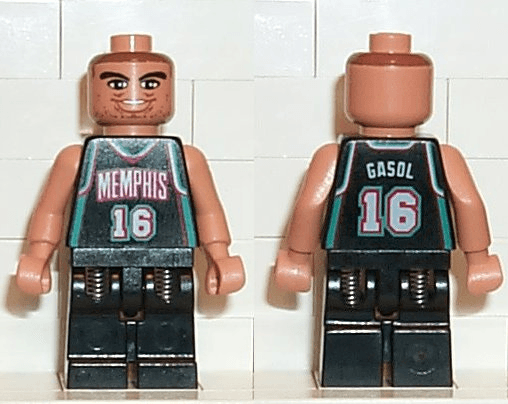 LEGO NBA Pau Gasol Memphis Grizzlies #16 (nba006) Sports Minifigure