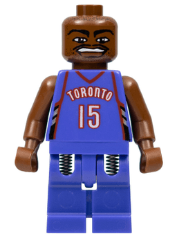 LEGO NBA Vince Carter Toronto Raptors #15 (Road Uniform) (nba007) minifigure