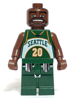 LEGO NBA Gary Payton Seattle SuperSonics #20 (nba009) minifigure