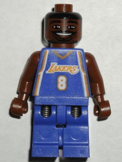 LEGO NBA Kobe Bryant Los Angeles Lakers #8 (Road Uniform) (nba035) minifigure
