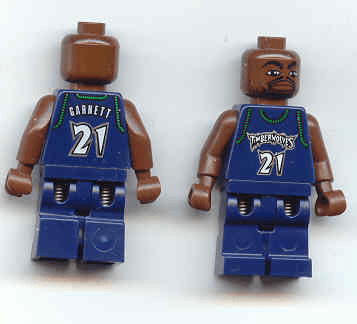 LEGO NBA Kevin Garnett Minnesota Timberwolves #21 (Dark Blue Uniform) (nba036) Sports Minifigure
