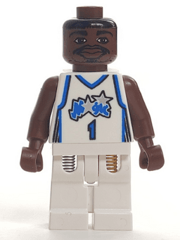 LEGO NBA Tracy McGrady Orlando Magic #1 (White Uniform) (nba038) minifigure
