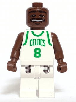 LEGO NBA Antoine Walker Boston Celtics #8 (White Uniform) (nba040) minifigure