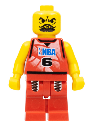 LEGO NBA Player Number 6 (nba041) Sports Minifigure
