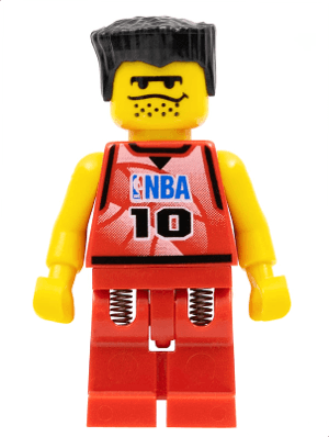 LEGO NBA Player Number 10 with Red Legs (nba045) Sports Minifigure
