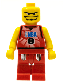 LEGO NBA Player Number 8 without Hair (nba046) minifigure