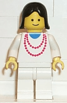 Necklace Red - White Legs, Black Female Hair