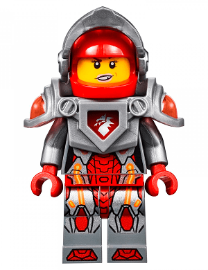 Macy Halbert - Flat Silver Visor and Armor