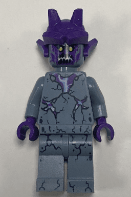 Stone Stomper - Partially Cracked Open Chest, Small Dark Blue Cracks on Legs, Open Mouth