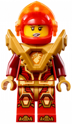 Macy Halbert - Trans-Neon Orange Visor, Pearl Gold Armor