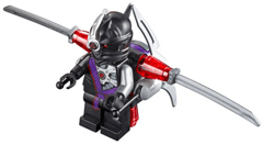 LEGO Nindroid Warrior with Twin Blade Jet Pack (njo0100) minifigure