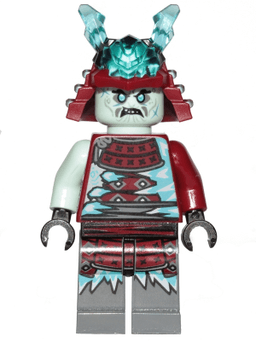 Blizzard Samurai - Ninja Helmet with Trans-Light Blue Horns