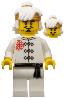 LEGO Wu Teen (Sensei Wu) White Training Gi (njo0555) Ninjago Minifigure