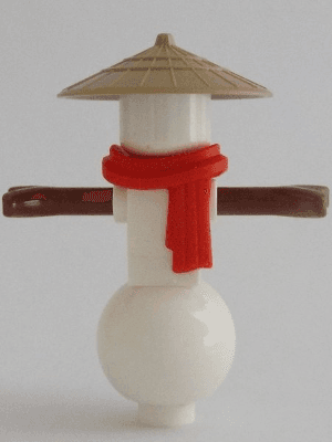 Snowman - Red Scarf, Conical Hat