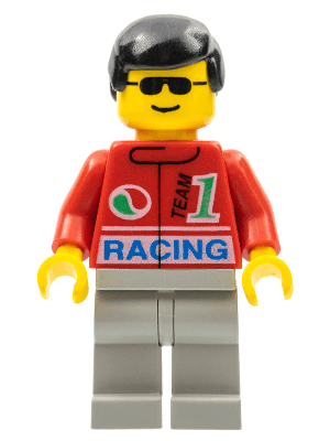 Octan - Racing, Light Gray Legs, Black Male Hair