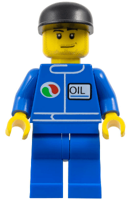 Octan - Blue Oil, Blue Legs, Black Cap, Smirk and Stubble Beard