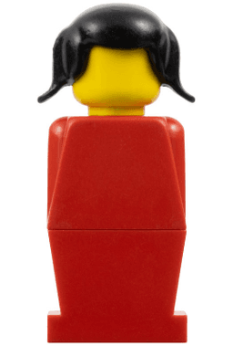 LEGOLAND - Red Torso, Red Legs, Black Pigtails Hair