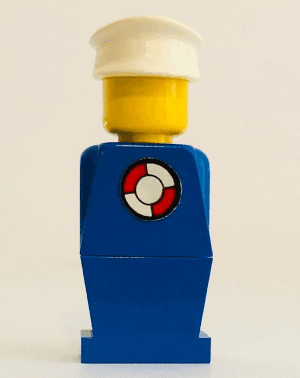 LEGOLAND - Blue Torso, Blue Legs, White Hat, Life Preserver Sticker