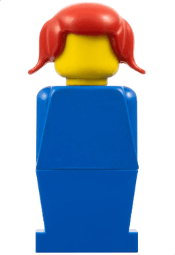 LEGOLAND - Blue Torso, Blue Legs, Red Pigtails Hair