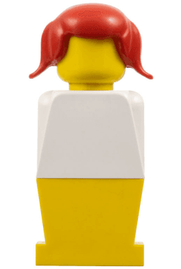 LEGOLAND - White Torso, Yellow Legs, Red Pigtails Hair