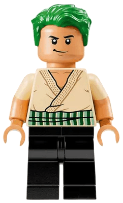 Roronoa Zoro - Tan Shirt, Hair