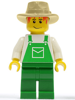 LEGO Overalls Green with Pocket (ovr036) minifigure