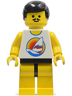 LEGO Surfboard on Ocean (par029) minifigure