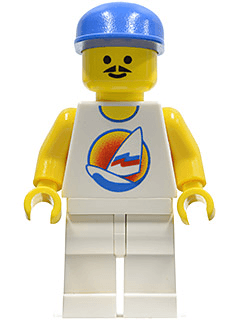 LEGO Surfboard on Ocean (par031b) minifigure