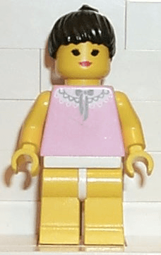 LEGO Gray and White Collar (par042) minifigure