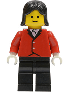 Red Riding Jacket - Black Legs, Black Female Hair