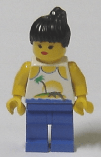 LEGO Island with Palm and Sun (par055) Town / City Minifigure