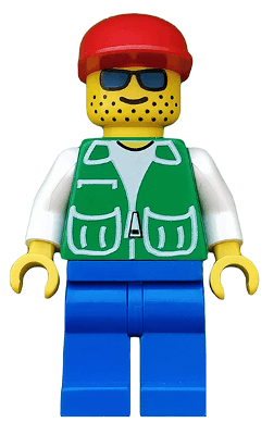 LEGO Jacket Green with 2 Large Pockets (pck001) Town / City Minifigure