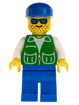 LEGO Jacket Green with 2 Large Pockets (pck003) minifigure