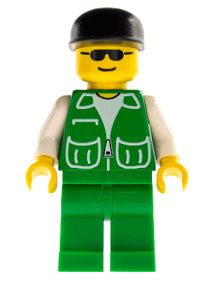 LEGO Jacket Green with 2 Large Pockets (pck007) Town / City Minifigure