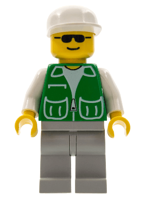 LEGO Jacket Green with 2 Large Pockets (pck013) Town / City Minifigure