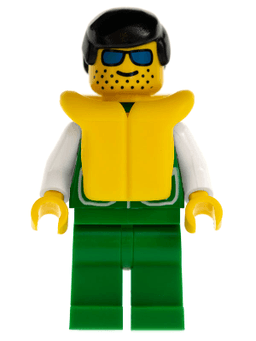 LEGO Jacket Green with 2 Large Pockets (pck016) minifigure