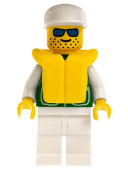 LEGO Jacket Green with 2 Large Pockets (pck018) minifigure