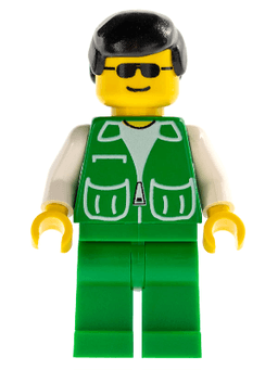 LEGO Jacket Green with 2 Large Pockets (pck019) minifigure