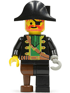 LEGO Captain Red Beard (pi002) Pirates Minifigure