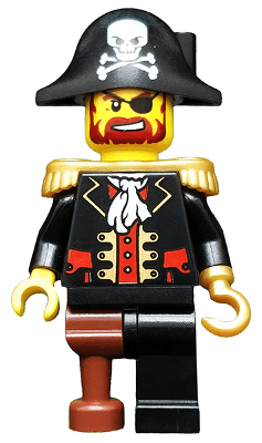 LEGO Captain Brickbeard (pi081) Pirates Minifigure
