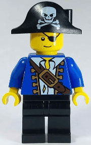 LEGO Pirate Blue Jacket (pi102) minifigure