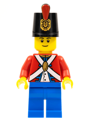 Imperial Soldier II - Shako Hat Printed, Blue Legs, Male, Black Eyebrows
