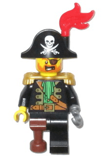 LEGO Pirate Captain (pi148) minifigure