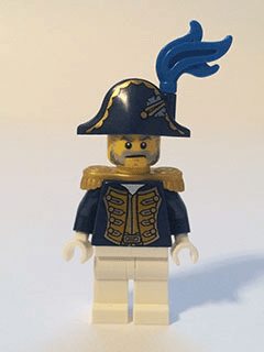 LEGO Bluecoat Governor (pi156) Pirates Minifigure