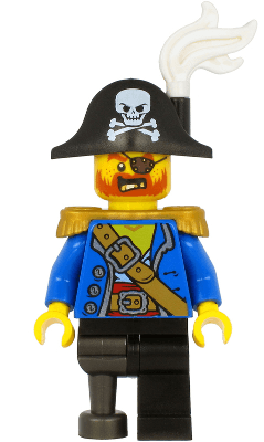 LEGO Pirate Captain (pi185) minifigure