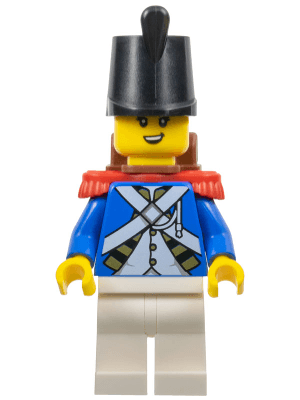 Imperial Soldier IV - Female, Black Shako Hat, Red Epaulettes, Backpack